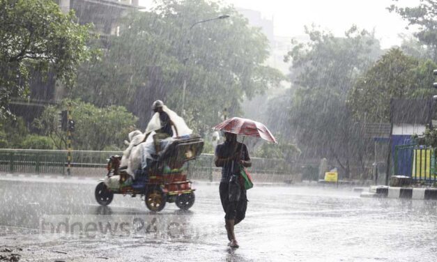 চার বিভাগে ভারি বৃষ্টির আভাস