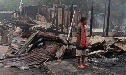 বান্দরবানে আগুনে পুড়ল ১৩টি দোকান