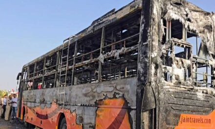 রাজস্থানে চলন্ত বাসে আগুন, জীবন্ত পুড়ে মরল ২০ জন