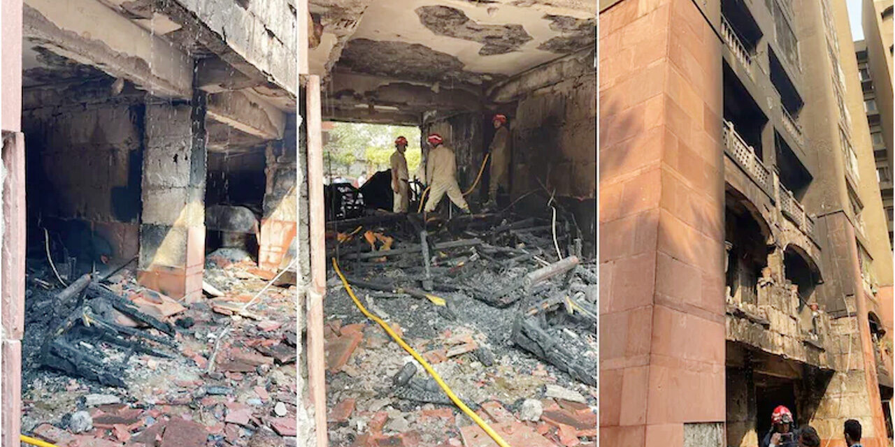 দিল্লিতে রাজ্যসভার এমপিদের ফ্ল্যাটে ভয়াবহ অগ্নিকাণ্ড