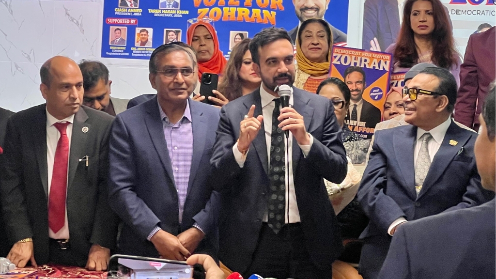 বাংলাদেশিদের সমাবেশে নিউ ইয়র্ক সিটি মেয়র প্রার্থী মামদানি