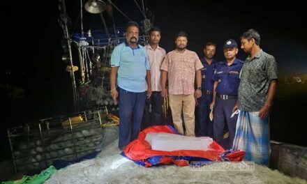 নিষেধাজ্ঞার মধ্যে ইলিশ ধরতে কক্সবাজার থেকে ট্রাকে বরফ এলো লক্ষ্মীপুরে