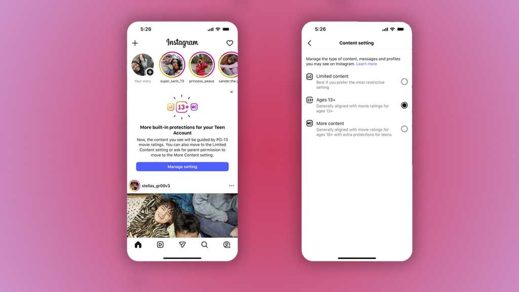 টিন অ্যাকাউন্ট-এর নিরাপত্তা সেটিং ‘আরও কঠোর’ করল ইনস্টাগ্রাম